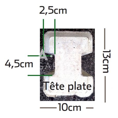 Poteau beton cloture