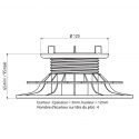 Plot autonivelant 65 95 mm