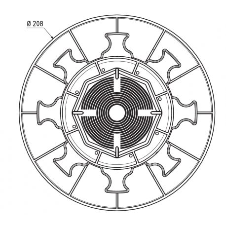 Zelfnivellerende terrasdrager voor tegels of rooster - 65/95 mm - JOUPLAST