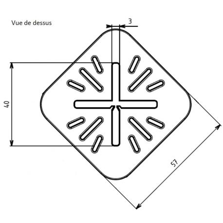 Lot 48 croisillons stabilisateur Jouplast CrossDalle 3 mm pour dalle céramique