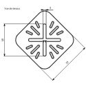 Set van 48 stabilisator kruisjes voor keramische tegels - 3 mm - JOUPLAST