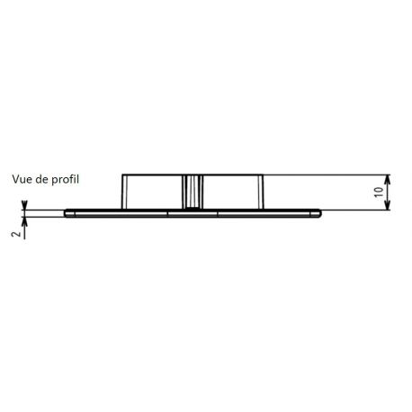 Lot 48 croisillons stabilisateur Jouplast CrossDalle 3 mm pour dalle céramique