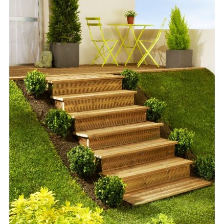 Marche escalier extérieur modulable Modulesca 20 cm