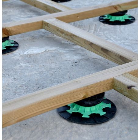 Plot terrasse pour lambourde réglable 40/60 mm JOUPLAST