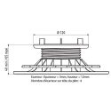 Verstelbare terrasdragers voor tegels - 40/60 mm - JOUPLAST