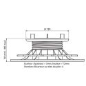 Verstelbare terrasdragers voor tegels - 50/80 mm - JOUPLAST