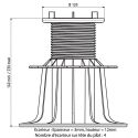 Verstelbare terrasdragers voor tegels 140-230 mm - JOUPLAST