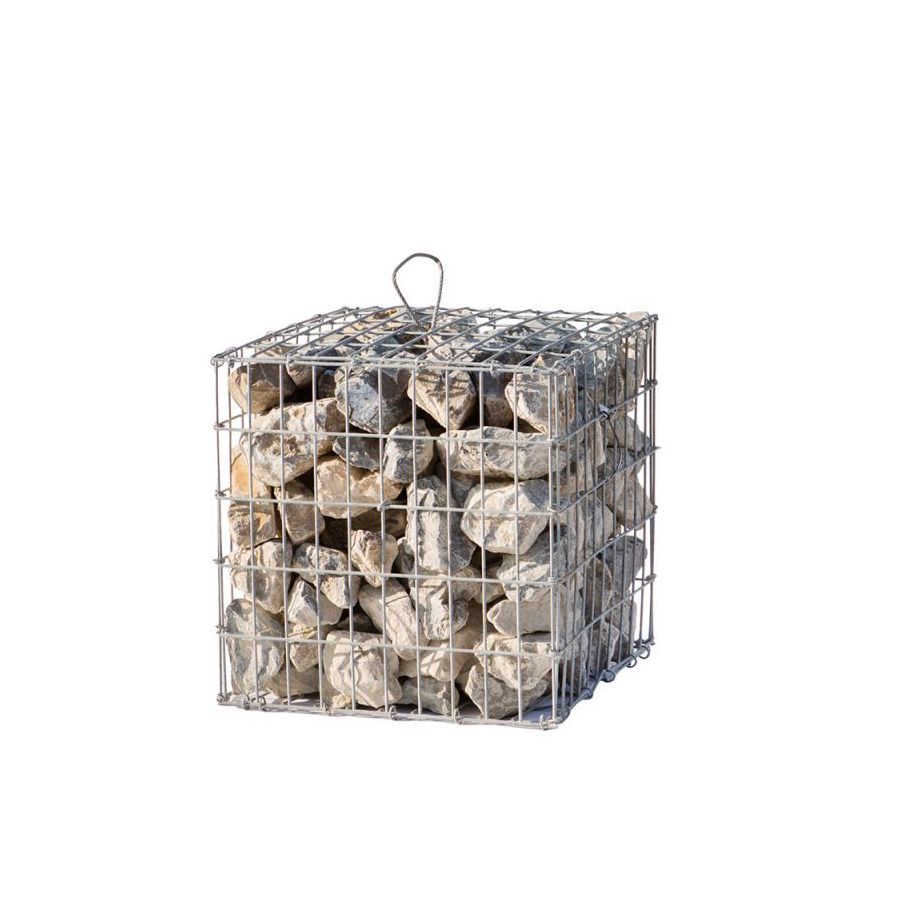 Gabion rempli - 100 x 100 x 100 cm - Maille : 5 x 10 cm