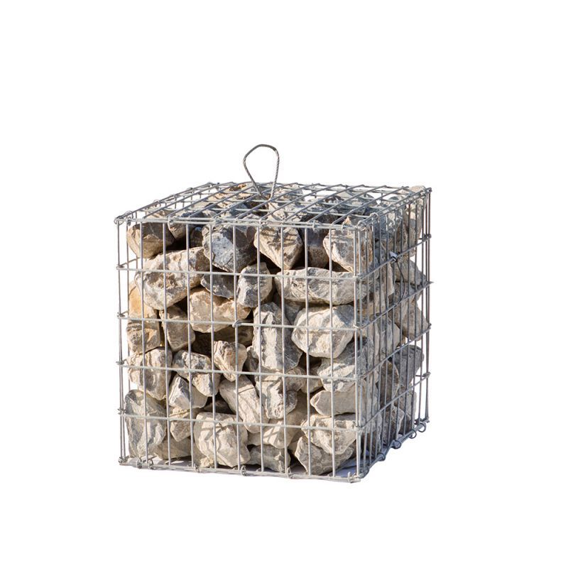 Gabion rempli - 100 x 100 x 100 cm - Maille : 5 x 10 cm