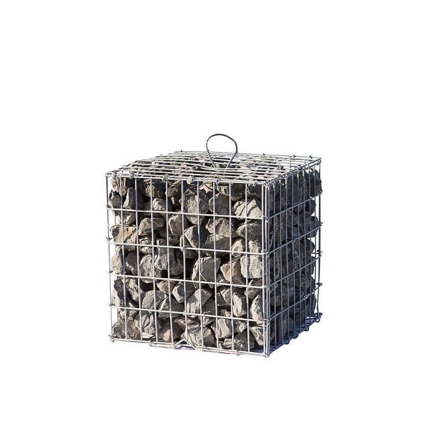 Gabion rempli - 100 x 100 x 100 cm - Maille : 5 x 10 cm