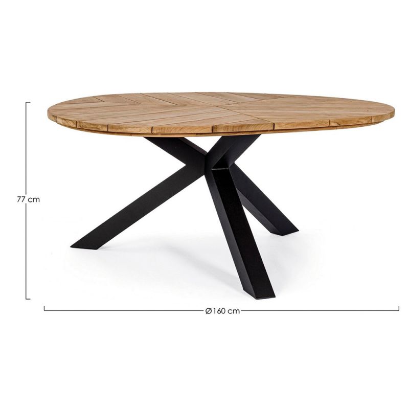 Table de Jardin 8 places PALMDALE Carbone