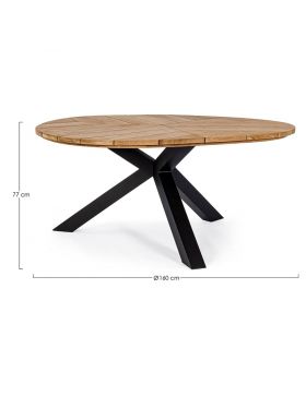 Table de Jardin 8 places PALMDALE Carbone