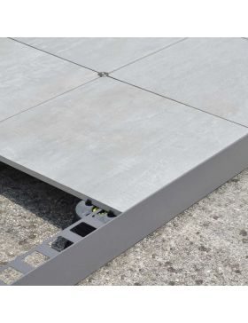 Bordure Aluminium BSR - 270 cm x 10 cm + 2 cm - Gris anthracite