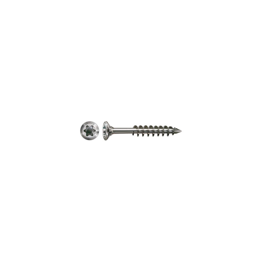 SPAX CUT inox A2 4.5 x 50 mm 200 vis pour bois résineux simple filet 