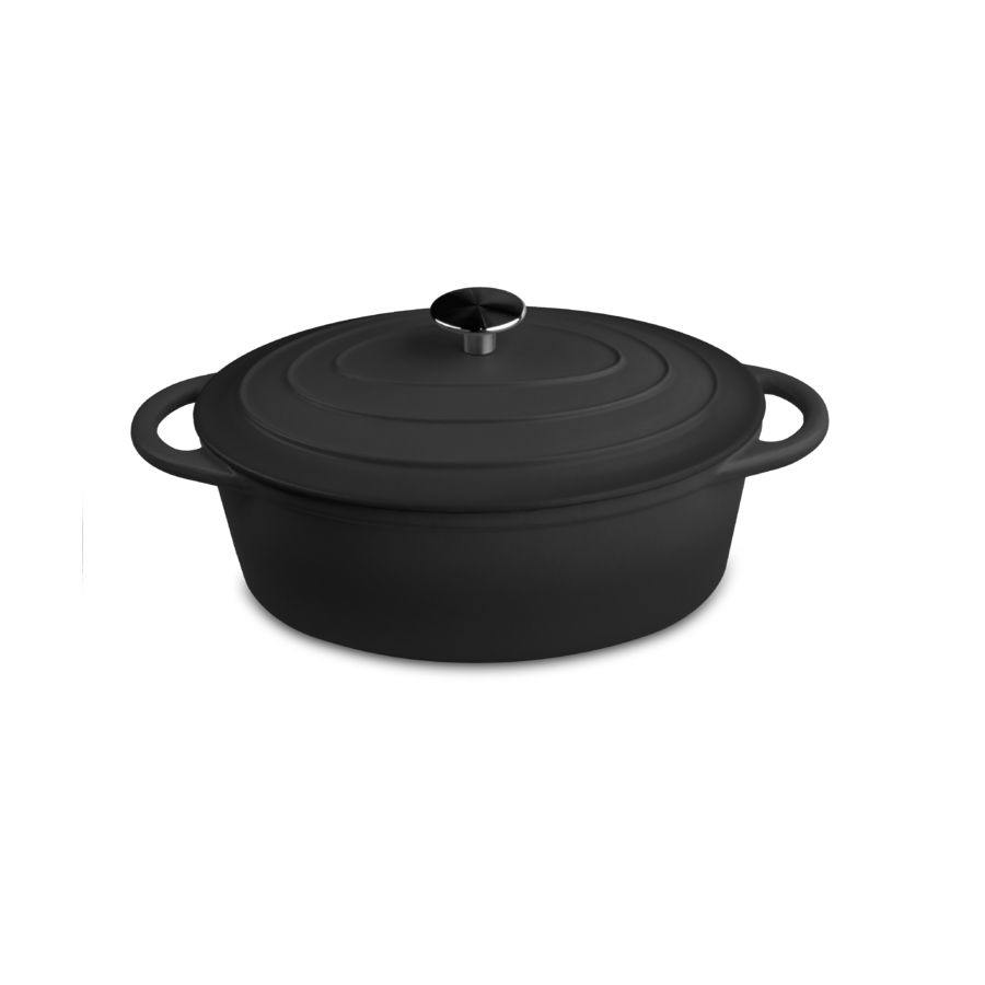 Casserole ovale Satin Black 29 cm