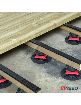 Terrasdrager voor houten of composiet terras - 60/90 mm - YEED