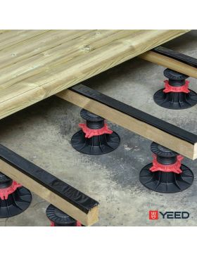 Terrasdrager voor houten of composiet terras - 90/150 mm - YEED