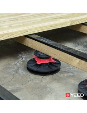 Zelfnivellerende terrasdrager voor houten of composiet terras - 85/115 mm - YEED