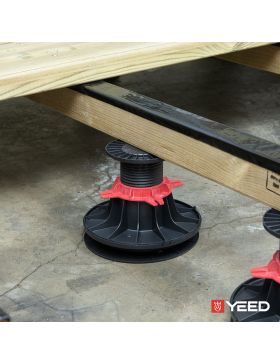 Zelfnivellerende terrasdrager voor houten of composiet terras - 115/175 mm - YEED