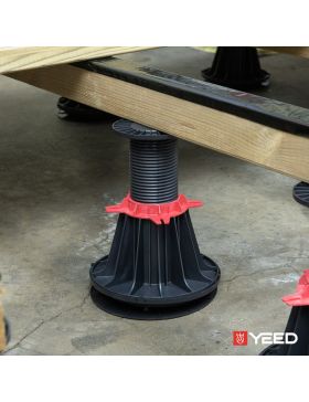 Zelfnivellerende terrasdrager voor houten of composiet terras - 175/285 mm - YEED