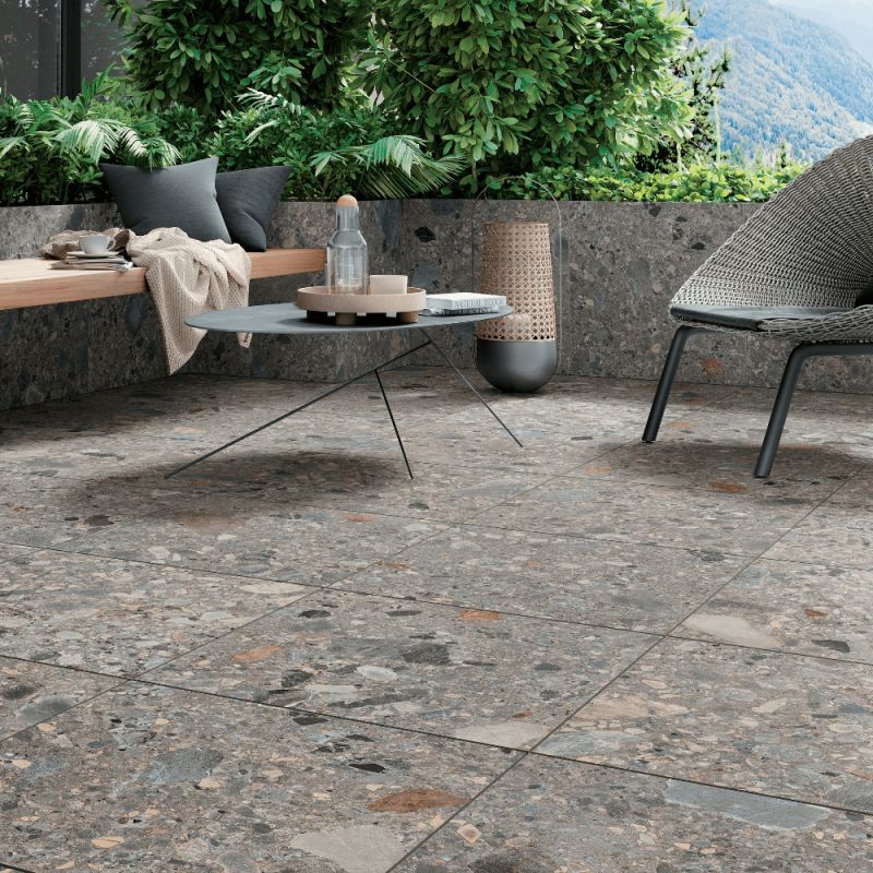 Carrelage grès cérame -NORR GRIGIO SCURO MULTICOLOR RR09 - Mirage