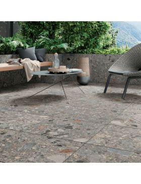 Carrelage grès cérame -NORR GRIGIO SCURO MULTICOLOR RR09 - Mirage