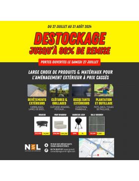 Déstockage jusqu'à 80% de remise